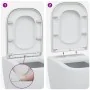 Asiento de inodoro de liberación rápida con cierre suave Duroplast Blanco | Foro24.es | Tu tienda online para hogar, jardín y más Foro24.es