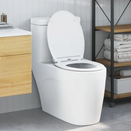 Asiento de Inodoro de Liberación Rápida con Cierre Suave de Duroplast Blanco | Foro24.es | Tu tienda online para hogar, jardín y más Foro24.es