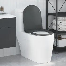 Asiento de inodoro que se cierra suave y rápido Duroplast Antracita by , Toilet and bidet seats - Ref: Foro24-42002366, Price...