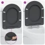 Asiento de inodoro que se cierra suave y rápido Duroplast Antracita by , Toilet and bidet seats - Ref: Foro24-42002366, Price...