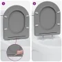 Asiento de inodoro fácil de quitar con cierre suave Duroplast Gris | Foro24.es | Tu tienda online para hogar, jardín y más Foro24.es
