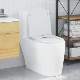 Asiento de inodoro de liberación rápida de con cierre suave de duroplast blanco von , Toiletten- und Bidetsitze - Ref: Foro24...