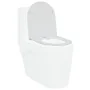Asiento de inodoro de liberación rápida de con cierre suave de duroplast blanco von , Toiletten- und Bidetsitze - Ref: Foro24...