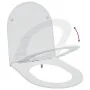Asiento de inodoro de liberación rápida de con cierre suave de duroplast blanco von , Toiletten- und Bidetsitze - Ref: Foro24...