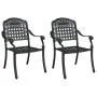 Sillas de jardín 2 pcs negras de aluminio fundido von , Gartenstühle - Ref: Foro24-42002371, Preis: 210,15 €, Rabatt: %