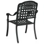 Sillas de jardín 2 pcs negras de aluminio fundido von , Gartenstühle - Ref: Foro24-42002371, Preis: 210,15 €, Rabatt: %