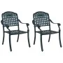 Sillas de Jardín 2 pcs Verde de Aluminio Fundido | Foro24.es | Tu tienda online para hogar, jardín y más Foro24.es