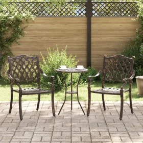 Sillas de jardín 2 pcs de bronce de aluminio fundido de , Sillas de jardín - Ref: Foro24-42002374, Precio: 225,36 €, Descuent...