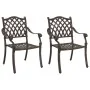 Sillas de jardín 2 pcs de bronce de aluminio fundido von , Gartenstühle - Ref: Foro24-42002374, Preis: 225,18 €, Rabatt: %
