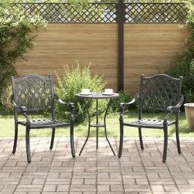 Sillas de jardín 2 piezas Negro de aluminio fundido von , Gartenstühle - Ref: Foro24-42002375, Preis: 225,36 €, Rabatt: -5%%