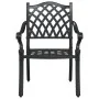 Sillas de jardín 2 piezas Negro de aluminio fundido by , Garden chairs - Ref: Foro24-42002375, Price: 225,36 €, Discount: -5%%