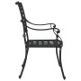 Sillas de jardín 2 piezas Negro de aluminio fundido by , Garden chairs - Ref: Foro24-42002375, Price: 225,36 €, Discount: -5%%