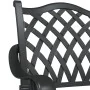 Sillas de jardín 2 piezas Negro de aluminio fundido by , Garden chairs - Ref: Foro24-42002375, Price: 225,36 €, Discount: -5%%