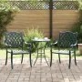 Sillas de jardín 2 piezas Verde de aluminio de , Sillas de jardín - Ref: Foro24-42002377, Precio: 210,32 €, Descuento: -5%%