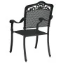 Sillas de Jardín 2 pcs Negras de Aluminio de , Sillas de jardín - Ref: Foro24-42002379, Precio: 225,36 €, Descuento: -5%%
