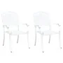 Silla de Exterior Blanca Metal 62 x 64 x 93 cm Duradera von , Gartenstühle - Ref: Foro24-42002380, Preis: 210,32 €, Rabatt: -5%%