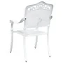 Silla de Exterior Blanca Metal 62 x 64 x 93 cm Duradera von , Gartenstühle - Ref: Foro24-42002380, Preis: 210,32 €, Rabatt: -5%%