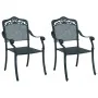 Sillas de jardín 2 pcs Verde de aluminio | Foro24.es | Tu tienda online para hogar, jardín y más Foro24.es