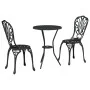 Set de Bistro de Jardín de 3 Piezas en Aluminio Fundido Negro von , Gartensets - Ref: Foro24-42002383, Preis: 208,35 €, Rabat...
