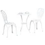 Conjunto de Bistro de Jardín de 3 Piezas de Aluminio Fundido Blanco von , Gartensets - Ref: Foro24-42002384, Preis: 165,96 €,...