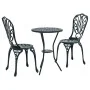 Set de Bistro de Jardín de 3 Piezas Verde de Aluminio Fundido by , Garden sets - Ref: Foro24-42002385, Price: 203,45 €, Disco...