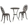 Set de Bistro de Jardín de 3 Piezas Bronce de Aluminio Fundido | Foro24.es | Tu tienda online para hogar, jardín y más Foro24.es