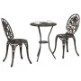 Set de Bistro de Jardín de 3 Piezas Bronce de Aluminio Fundido | Foro24.es | Tu tienda online para hogar, jardín y más Foro24.es