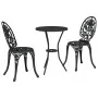 Conjunto de Bistro de Jardín de 3 Piezas Negro de Aluminio Fundido by , Garden sets - Ref: Foro24-42002387, Price: 203,43 €, ...