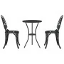 Conjunto de Bistro de Jardín de 3 Piezas Negro de Aluminio Fundido by , Garden sets - Ref: Foro24-42002387, Price: 203,43 €, ...