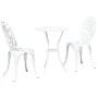 Conjunto de Bistro de Jardín de 3 Piezas Blanco de Aluminio Fundido by , Garden sets - Ref: Foro24-42002388, Price: 203,24 €,...