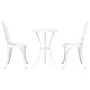 Conjunto de Bistro de Jardín de 3 Piezas Blanco de Aluminio Fundido by , Garden sets - Ref: Foro24-42002388, Price: 203,24 €,...