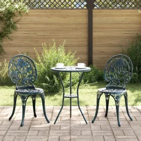 Conjunto de Bistro de Jardín de 3 Piezas Verde de Aluminio Fundido by , Garden sets - Ref: Foro24-42002389, Price: 203,43 €, ...