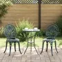 Conjunto de Bistro de Jardín de 3 Piezas Verde de Aluminio Fundido by , Garden sets - Ref: Foro24-42002389, Price: 203,43 €, ...