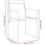 Juego de Comedor de Jardín de 9 Piezas Negro Textilene y Acero by , Garden chairs - Ref: Foro24-3379344, Price: 369,34 €, Dis...