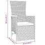 Juego de Comedor de Jardín de 5 Piezas con Cojines Gris Ratán Poliéster von , Gartenstühle - Ref: Foro24-3379451, Preis: 528,...