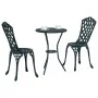 Conjunto de bistro de jardín de 3 piezas Verde de aluminio fundido by , Garden sets - Ref: Foro24-42002393, Price: 203,45 €, ...