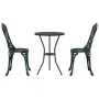 Conjunto de bistro de jardín de 3 piezas Verde de aluminio fundido by , Garden sets - Ref: Foro24-42002393, Price: 203,45 €, ...