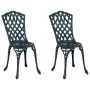 Sillas de jardín 2 pcs Verde de aluminio fundido | Foro24.es | Tu tienda online para hogar, jardín y más Foro24.es