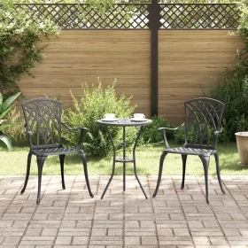 Sillas de jardín 2 piezas Color Negro de Aluminio Fundido de , Sillas de jardín - Ref: Foro24-42002399, Precio: 157,00 €, Des...
