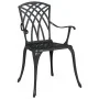 Sillas de jardín 2 piezas Color Negro de Aluminio Fundido de , Sillas de jardín - Ref: Foro24-42002399, Precio: 156,89 €, Des...