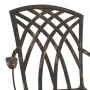 Sillas de jardín de 2 pcs en bronce de aluminio fundido | Foro24.es | Tu tienda online para hogar, jardín y más Foro24.es