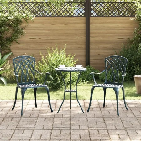 sillas de jardín 2 unidades verde de aluminio | Foro24.es | Tu tienda online para hogar, jardín y más Foro24.es