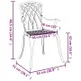 sillas de jardín 2 unidades verde de aluminio | Foro24.es | Tu tienda online para hogar, jardín y más Foro24.es