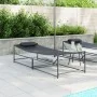 Tumbona de Jardín - Antracita - 200x74x73 cm - Acero y Textileno | Foro24.es | Tu tienda online para hogar, jardín y más Foro24.es