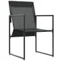 Sillas de Jardín con Cojines 4 pcs Negras Textileno by , Garden chairs - Ref: Foro24-42003025, Price: 143,46 €, Discount: %