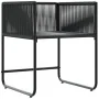 sillas de jardín con cojines 4 pcs Rattan Poliéster Negro de , Sillas de jardín - Ref: Foro24-42003027, Precio: 236,92 €, Des...