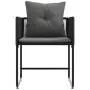 sillas de jardín con cojines 4 pcs Rattan Poliéster Negro de , Sillas de jardín - Ref: Foro24-42003027, Precio: 236,92 €, Des...