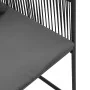 sillas de jardín con cojines 4 pcs Rattan Poliéster Negro de , Sillas de jardín - Ref: Foro24-42003027, Precio: 236,92 €, Des...