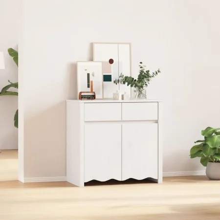 Aparador ""DRAMMEN"" Blanco 79x43x75,5 cm Madera Sólida de Pino | Foro24.es | Tu tienda online para hogar, jardín y más Foro24.es