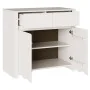 Aparador ""DRAMMEN"" Blanco 79x43x75,5 cm Madera Sólida de Pino | Foro24.es | Tu tienda online para hogar, jardín y más Foro24.es
